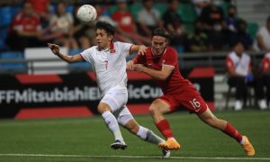 HLV Singapore tiếc nuối vì không có bàn thắng trước Việt Nam